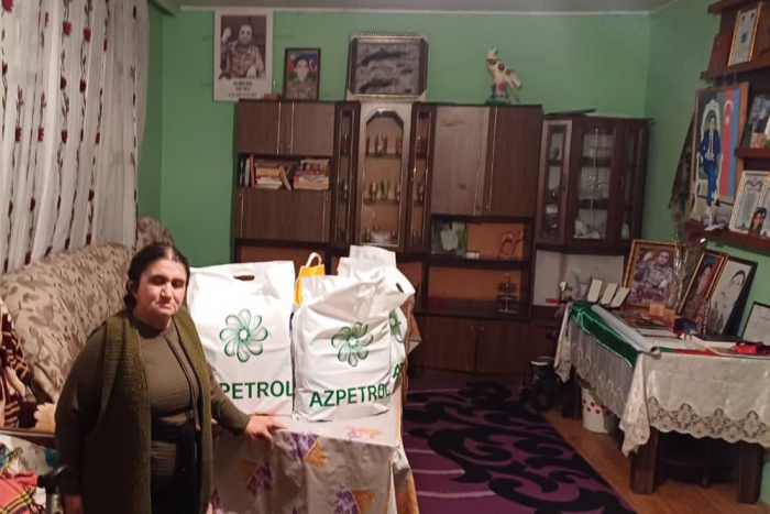Компания «Азпетрол» предоставила продовольственную помощь семьям сотрудников, ставших Шехидами во время 44-дневной Отечественной войны. 